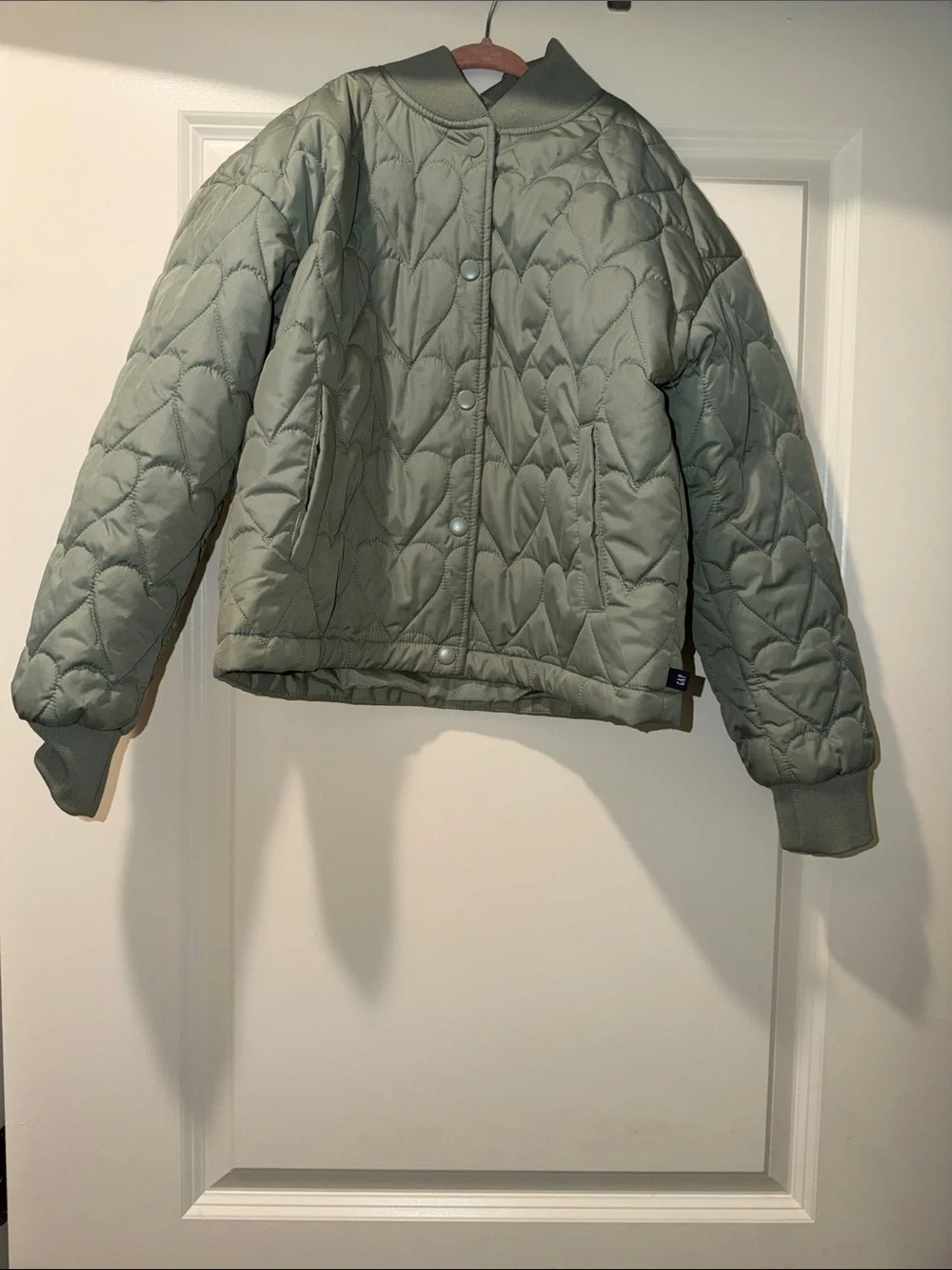 GAP Kids Light Sage Quilted Jacket